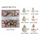 Rose Gold Christmas Ornament Set Shatterproof 12 Pack 2