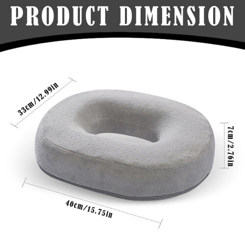 Velvet Memory Foam Seat Cushion Navy Blue 1 Pack 2