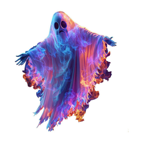 Halloween Window Stickers Ghost Decals 1 Pack 18x24 Inch 1