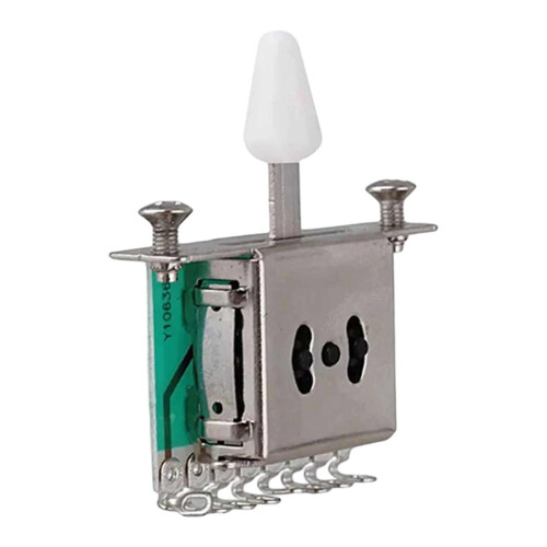 Guitar Pickup Lever Switch with Knob White 3-Way 2