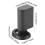 Heavy Duty Retractable Door Stop 1.85 Inch Alloy 3