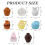 Mini Ceramic Vase Magnets for Fridge Kitchen Office Car 8 2