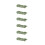 Pacote com 6 35x120 Polegadas Caminho de Mesa, Caminho de Mesa de Gaze para Chá de Bebê, Casamento, Decoração de Aniversário, Verde 2