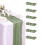 Pacote com 6 35x120 Polegadas Caminho de Mesa, Caminho de Mesa de Gaze para Chá de Bebê, Casamento, Decoração de Aniversário, Verde 3