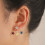 Soumake Patriotic Dangle Earrings Red White Blue 1 Pair 5