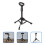 Metal Tripod Microphone Stand Black 1 Set 3