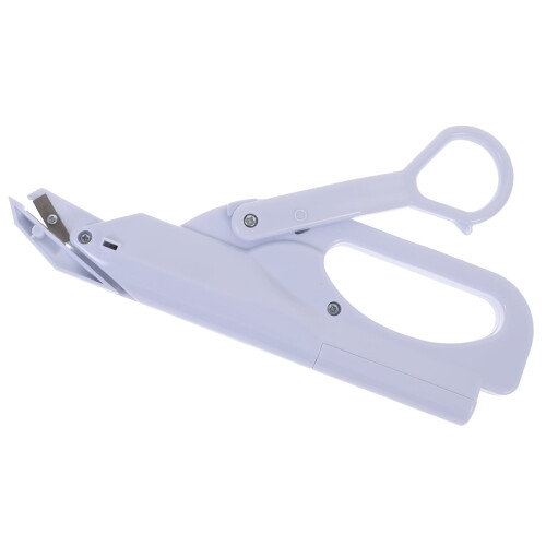Electric Scissors Fabric Cutting Safety Lock White Plastic 2
