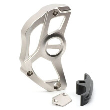 Protector de Cadena para Piñón Delantero de Motocicleta para 790, 890, /Adventure SMT 801, Color Plata/Negro
