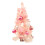 Pink Artificial Christmas Tree 17.7 Inch with Stand 1