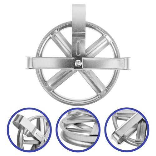 Wall Clothes Dryer Pulley Silver Iron 2 pcs