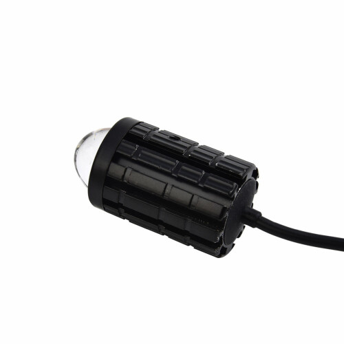 Motorcycle LED Spot Light Dual Color Yellow White 2 pcs 12V 2