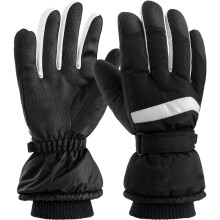 PUMIER Waterproof Ski Gloves for Men and Women Gray Medium