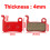 XTR M975/M966 Disc Brake Pads Red 1 Pair 4