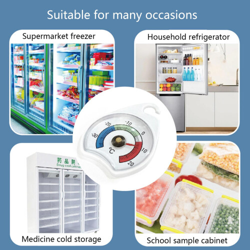 Digital Mini Refrigerator Thermometer with Red Indicator 2