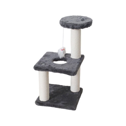 Cat Tree with Sisal Scratching Pole Climbing Frame and Toys