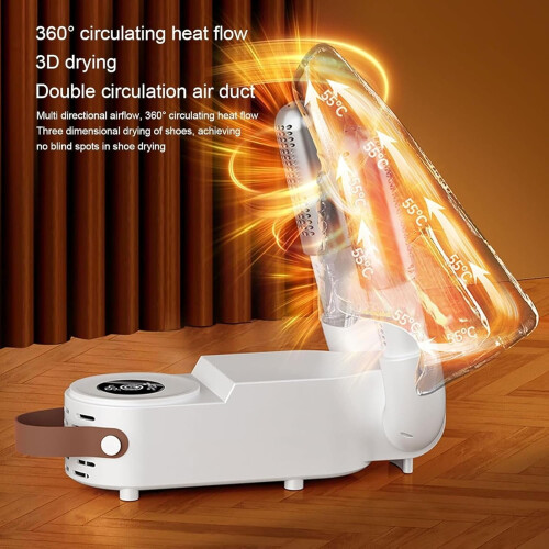 Portable Shoe Dryer Silent Foldable with Intelligent Timer 2