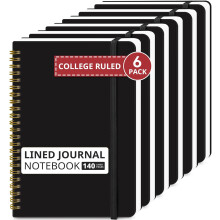 Spiral Journal Notebook College Ruled 140 Pages A5 Hardcover