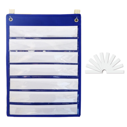 Wall Hanging Magnetic Pocket Chart for Flash Cards