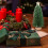 Green Plastic Christmas Tree Desktop Decoration 21x8x8 cm 3