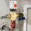 Brass Thermostatic Mixing Valve Adjustable Temperature 1 7