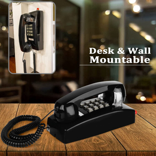 Classic Wall Phone for Landline with Mechanical Ringing 1