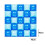 Square Foil Balloons Wall Backdrop 25 pcs double-sided 6