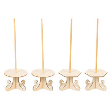 Wooden Doughnut Stand Set 4 pcs