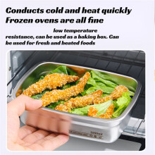 Boîte à Lunch Bento en Acier Inoxydable de Qualité Alimentaire, Lot de 5