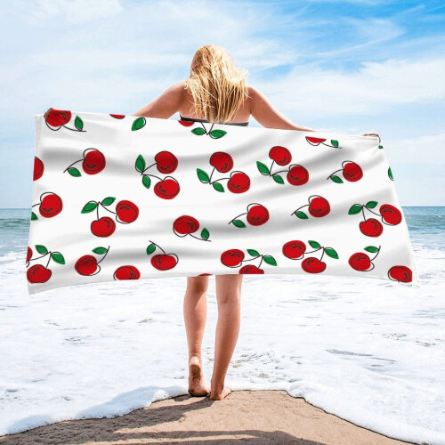 Velvet Beach Towel Microfiber Adult Single-Sided 1
