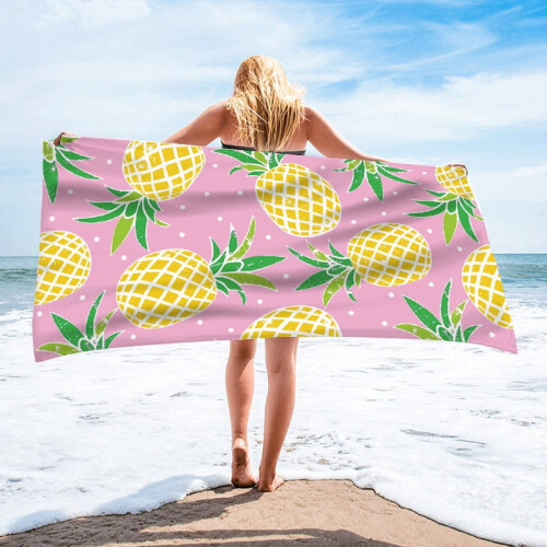 Velvet Beach Towel Microfiber Adult Single-Sided Printed 2