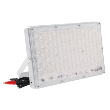 Outdoor LED Flood Light 12V-85V IP65 Waterproof 200W Equivalent Emergency Outdoor Lighting with Alligator Clip