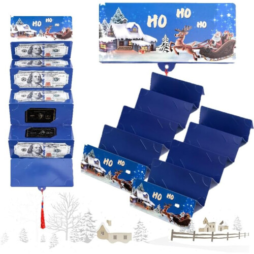 Christmas Cash Envelopes Money Holders Pull-Out Gift Boxes