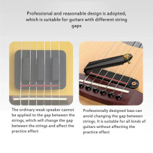 Hochwertiger Neopren-Gitarrendämpfer, 360-Griffbrettdämpfung, Silent Pad