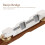 Banjo Bridge Adjustable Saddle for Mandolin Metal Wood 6