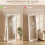 37 x 157 cm Full Length Mirror - White 7