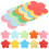 Cardboard Flower Cut Outs Hand Colored 10 Packs 6
