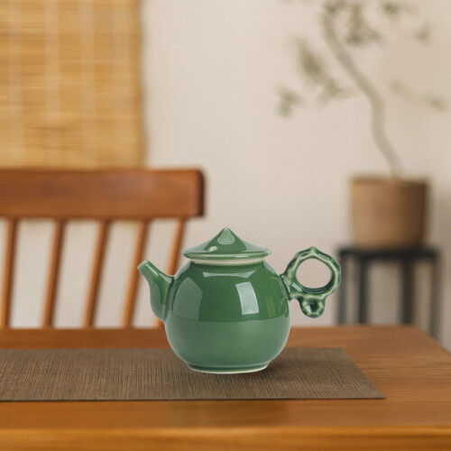 Celadon Teapot Handmade Ceramic 1 Piece 1