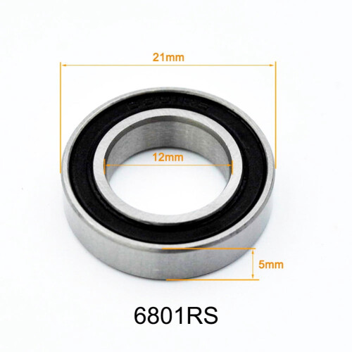 10 pcs RS thin deep groove ball bearings 6801-6806 1