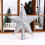 Christmas Tree Star Topper Glitter Silver 8 inch 4