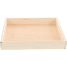 Wooden Jigsaw Puzzle Sorting Tray Square Stackable