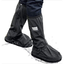 Waterproof Shoe Covers Reusable Foldable Black