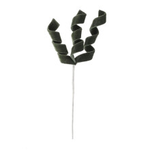 Velvet Spiral Christmas Stems Red White Green 12 pcs
