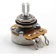 Electric Guitar Audio Taper Potentiometer 500k Split Shaft