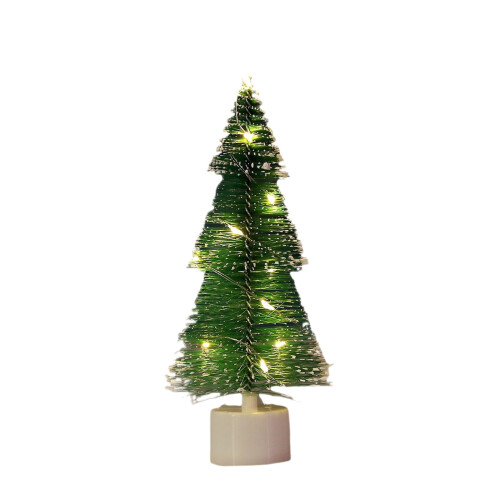 Christmas Tree Ornament with White Pine Needles Night Light 1