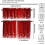 Red Christmas Kitchen Curtains and Valances Set Snowflake 5