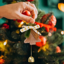 Christmas Tree Bells Pendant Home Decor Gift