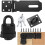 Padlock Hasp Kit Black Deadbolt Lock with Screws 1