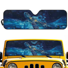 Blue Turtle Windshield Sun Shade for Jeep Wrangler JK/JL