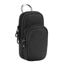 TXEsign MP3 Player Case for AiMoonsa MP3 Player, Travel Carrying Case Dual Zipper Belt Storage Bag with Metal Carabiner