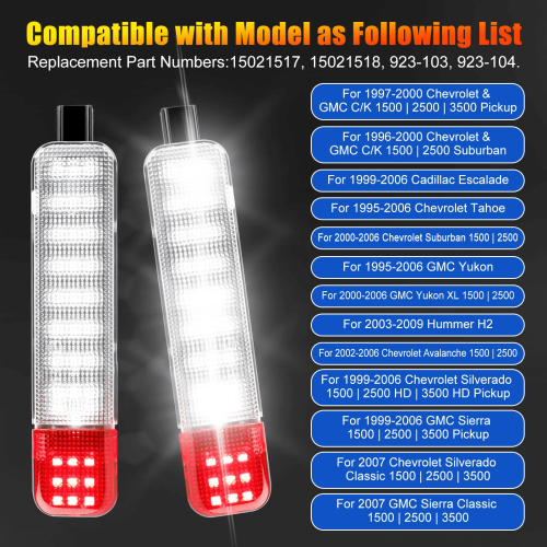 LED Door Courtesy Light for Chevy GMC 4 Pack 1